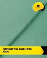 Ткань для шитья и рукоделия Трикотаж-вискоза "Зара" 1 м * 148 см, зеленый 015