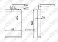 SAT ST-SZ83-395-0 Радиатор отопителя салона SUZUKI GRAND VITARA 05-