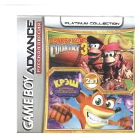 2в1 Crash Bandicoot Fusion/Donkey Kong Country 3 (GBA) (Platinum) (256M)