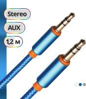 Кабель Defender mini jack 3.5 mm - mini jack 3.5 mm (JACK01-03), 1.2 м, 1 шт., синий