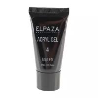 ELPAZA, Полигель (Acryl Gel) для наращивания и моделирования ногтей № 4 (30 мл)