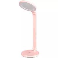 Настольная лампа Camelion LED KD-824 C14 розовый,9 Вт,230В, сенс, рег.ярк и цвет.темп.,с зеркалом)