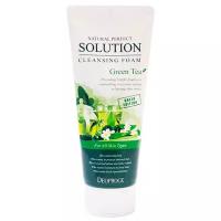 Deoproce Пенка для умывания с зеленым чаем - Natural perfect solution cleansing foam greentea, 170г