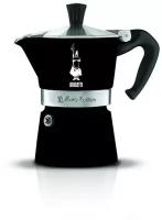 Гейзерная кофеварка Bialetti Moka Express Color (3 порции) 4952 черная