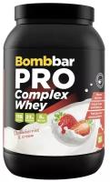 Комплексный протеин Bombbar Pro Complex Whey 900 г, Клубника со сливками