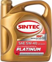 Масло синтетическое Sintec Platinum Api SN/CF 5W-40 4л