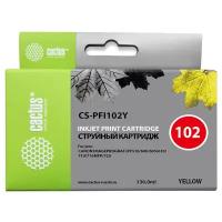 Cartridge ink Cactus CS-PFI102Y yellow (130ml) for Canon IP iPF500/iPF600/iPF700/MFP M40/iPF765/LP17