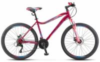 Велосипед STELS Женский горный Miss-5000 D 26" V020 18" Вишнёвый/розовый цвет