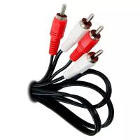 Кабель VCOM 2xRCA - 2xRCA (VAV7158), 3 м, черный