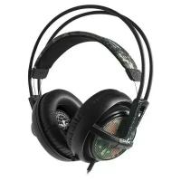 Компьютерная гарнитура SteelSeries Siberia V2 CS: GO edition, черный/зеленый