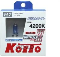 Лампа 12v H7 100/55w Px26d 4200k Koito Whitebeam Комплект Duobox P0755w KOITOP0755W