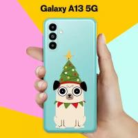Силиконовый чехол на Samsung Galaxy A13 5G Елка-мопс / для Самсунг Галакси А13 5Джи