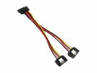 Кабель питания SATA Cablexpert, 15pin(M)/2x15pin(F), метал.скобы, 20см, пакет