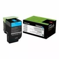 Картридж Lexmark 70C8HCE голубой