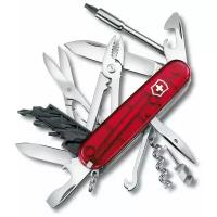 Нож многофункциональный VICTORINOX CyberTool 34 полупрозрачный красный