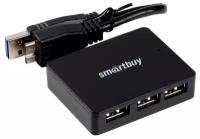 a USB Hub SBHA-6000-K, Black, 4 порта,USB 3.0 SmartBuy