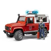 Пожарный автомобиль Bruder Внедорожник Land Rover Defender Station Wagon 02-596 1:16, 28 см