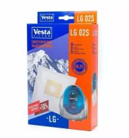 Пылесборники VESTA FILTER LG 02S синтетика комл. 4шт.+2 фильтра