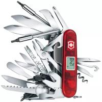 Victorinox 1.6795.XAVT Нож складной victorinox swisschamp xavt, 91 мм, 81 функция, полупрозрачный красный