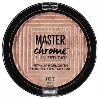 MAYBELLINE NEW YORK Хайлайтер для лица "Master Chrome" для сияния кожи, 050, Molten Rose Gold, 6.7 г