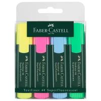 Набор маркеров текстовыделителей 4цв 5.0 Faber-Castell 1548, в футляре 154804 1986279