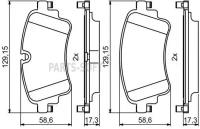 Колодки торм зад BOSCH 0986494833