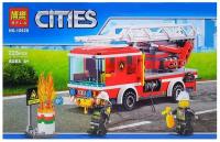 Конструктор Lari (Bela) Cities 10828 Пожарный автомобиль с лестницей, 225 дет