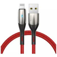 Кабель USB - Lightning 1м Baseus Horizontal Data Cable - Красный (CALSP-B09)