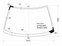 Стекло Лобовое Subaru Legacy 93-98 / Outback 94-99 XYG арт. BD4 LFW/X