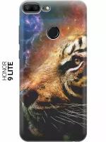 GOSSO Ультратонкий силиконовый чехол-накладка для Honor 9 Lite с принтом "Космический тигр"