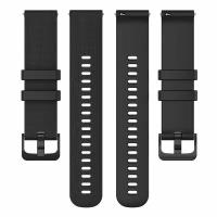 Силиконовый ремешок 18 мм для Garmin vivomove 3S/vivoactive 4S/Forerunner 255S - черный