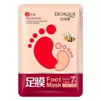 BioAqua Маска-носочки для ног медовая, 35 мл, 35 г