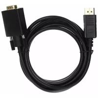 Кабель VCOM DisplayPort - VGA (CG607), 1.8 м, 1 шт., черный