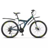 Горный (MTB) велосипед STELS Focus MD 21-sp 27.5 V010 (2020) серый/желтый 19" (требует финальной сборки)