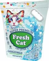 Наполнитель силикагелевый для кошачьего туалета Fresh Cat с ароматом Морской бриз 5л