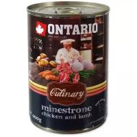 Влажный корм для собак Ontario Culinary Minestrone, курица, ягненок