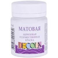 Decola Краска акриловая матовая, 50 мл, белый