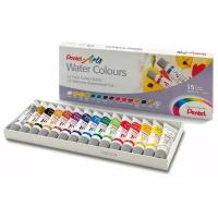 Pentel Акварель Pentel Water Colours, 15 цветов sela