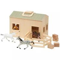 Игровой набор Melissa & Doug Fold & Go Stable 3704