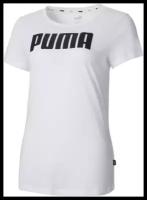 Футболка/Puma/84719502/ESS PUMA Tee W/белый/S