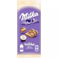 Шоколад MILKA (милка) Bubbles пористый молочный начинка кокос 92 г