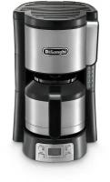 Кофеварка капельная De'Longhi ICM 15750, черный/серебристый