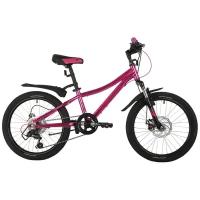 Детский велосипед Novatrack Katrina Disc 20, год 2021, цвет Розовый