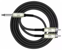 Kirlin LGY-325/2M 1/4" Mono- 2x RCA Y-Patch кабель соединительный 2 метра