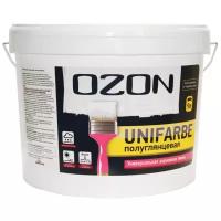 Эмаль акриловая (АК) OZON UNIFARBE, полуглянцевая, 11 кг, 9 л