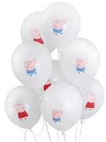 Воздушные шары латексные Riota Свинка Пеппа и Джордж, 30 см, набор 15 шт