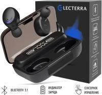 Беспроводные bluetooth наушники для спорта Electerra/ Вкладыши с встроенным микрофоном и кейсом Power Bank / Для iPhone, Android