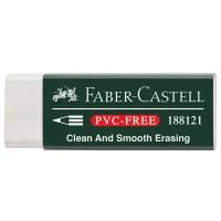 Ластик Faber-Castell "PVC-free", прямоугольный, картонный футляр, в пленке, 63х22х11 мм (188121)