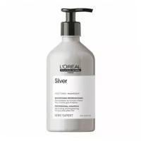 Loreal Professionnel Шампунь для нейтрализации желтизны седых и осветленных волос Expert Silver, 500 мл