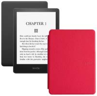 Электронная книга Amazon Kindle PaperWhite 2021 16Gb black Ad-Supported с обложкой ReaderONE PaperWhite 2021 Red